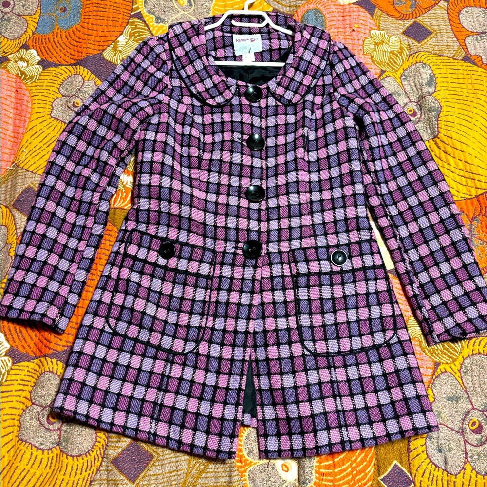 Kensie (girl) cute plaid retro style jacket